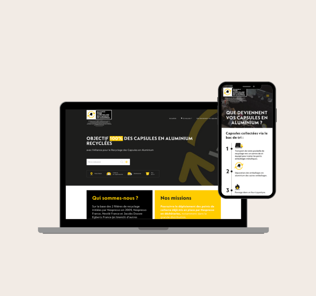 Site et application mobile Nespresso