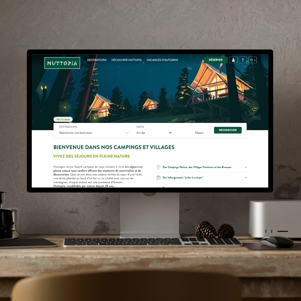 Site Internet Huttopia