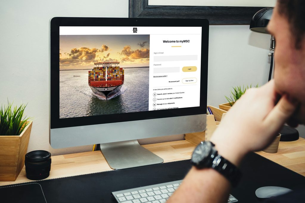 Site Internet MSC Cargo